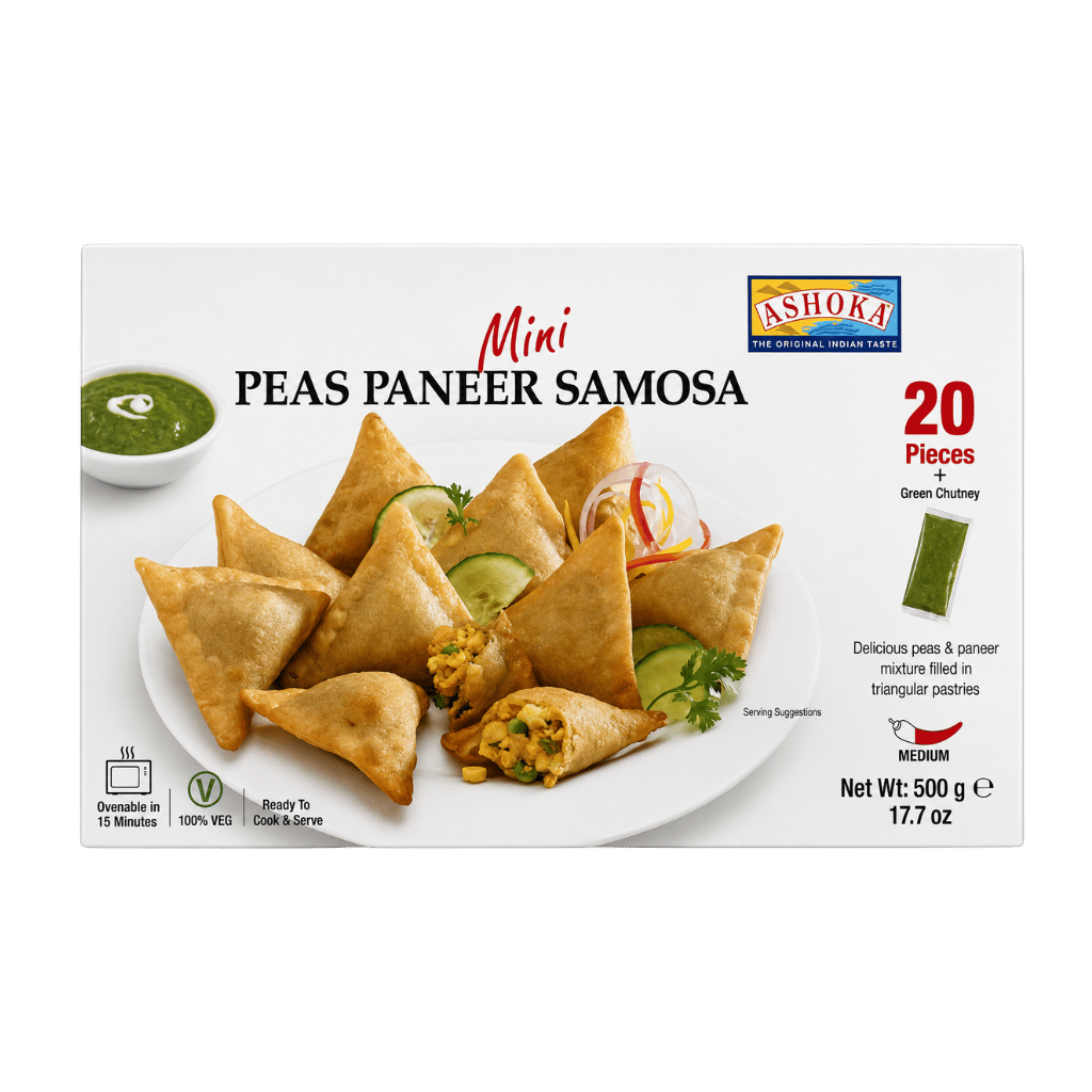 Ashoka Mini Peas Paneer Samosa 20 pcs buy online USA - 1